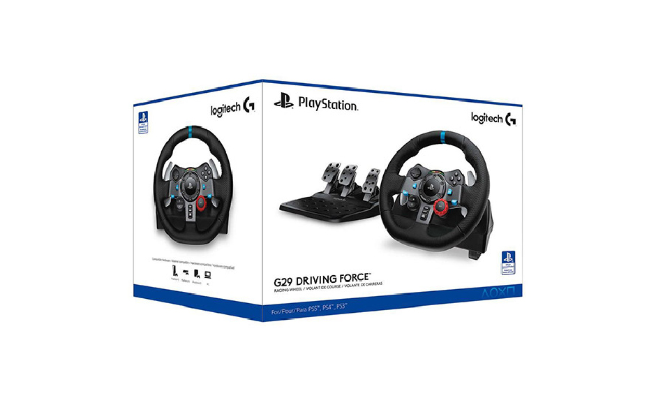 Logitech G29 Driving Force Steering Wheels & Pedals (Logitech Cambodia 2-Year Warranty)